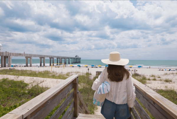 Destination travel video content featuring Surfside Beach pier in South Carolina